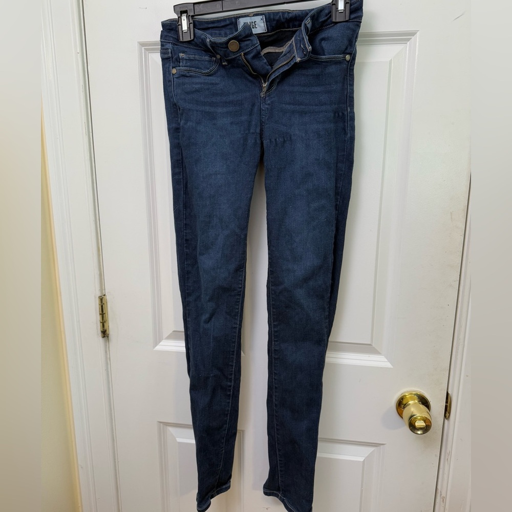 NWOT PAIGE Blue Skinny Jeans Classic Denim